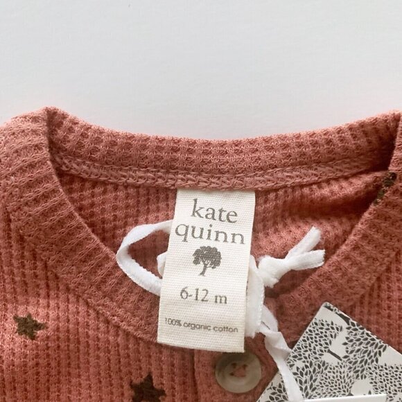 Kate Quinn Organics Henley Union Suit 6-12 Months - Picture 2 of 5